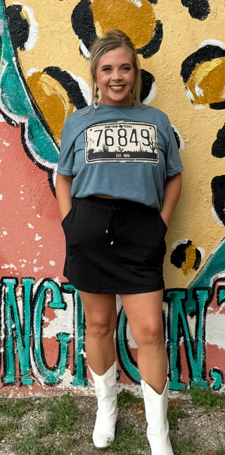 Junction Zip Code License Plate Graphic T-Shirt