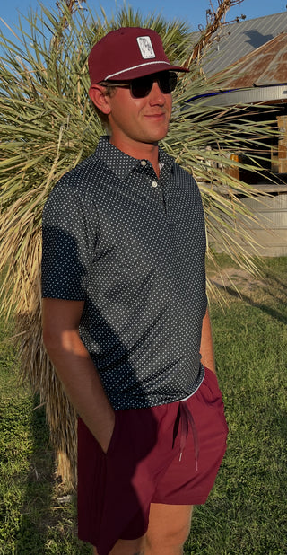 Swiss Army Tomahawk Golf Button Up | Black & White