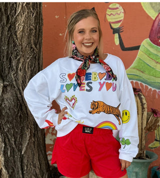 Somebody Loves You' Graphic Sweatshirts