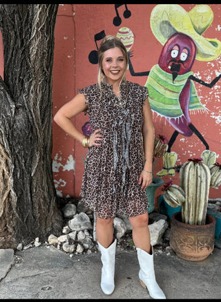 Brown Leo Wild Whisper Dress