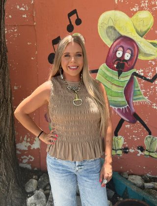 Sasha Brown Top