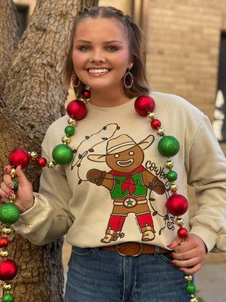 The Gingerbread Cowboy Christmas Sweatshirt