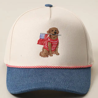 Golden Pup USA Dark Denim Trucker Hat
