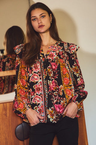 Hattie’s Evening Florals Blouse