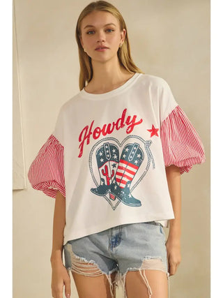 Howdy Western Heart Tee