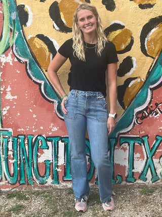 Hello, Cowgirl Wide Flare Jeans