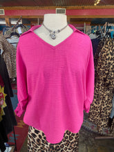Load image into Gallery viewer, Dolman Hot Pink Top