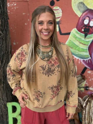 Desert Floral top by Easel