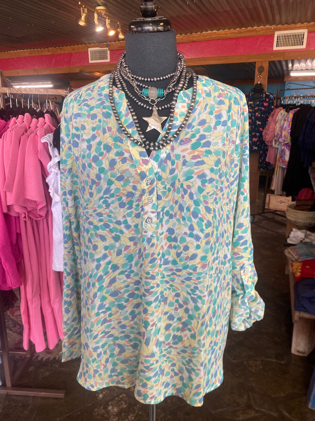 Coconut Ramble- Blouse Long Sleeve