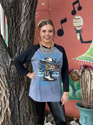 Stone Ridge Raglan Western Top