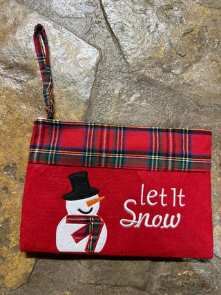 Christmas Wristlets/Cosmetic Bags