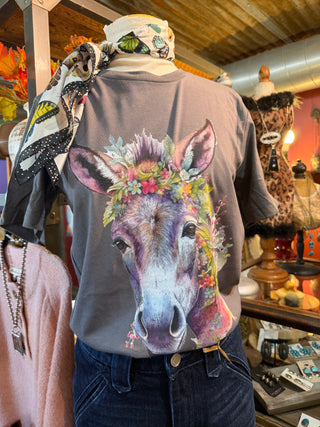 Boho Donkey Head Band Tee