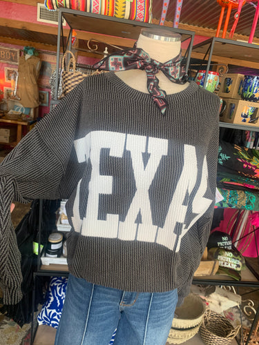 Texas Knit Sweater in Black