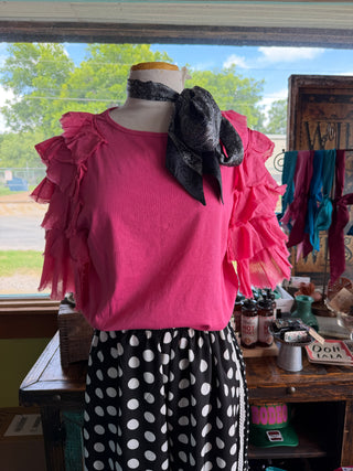 Kinsley Fuchsia Cotton Top