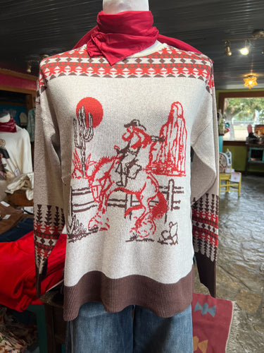 Vintage Cowgirl Sweater