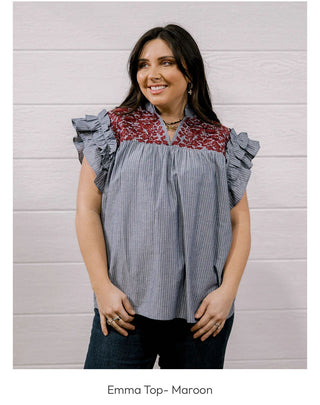Emma Embroidered Top