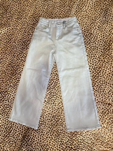 High Rise Boot Cut Light Grey Saige Jeans