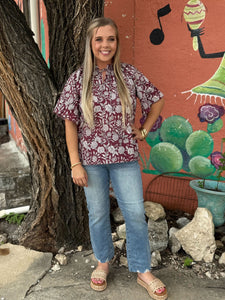 The Maroon Bell Top by Layerz Clothing