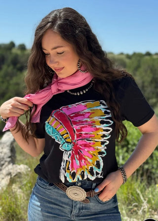 Callies Pink Headdress Tee