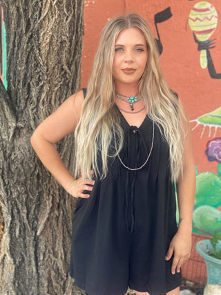 Lacieto Black Romper