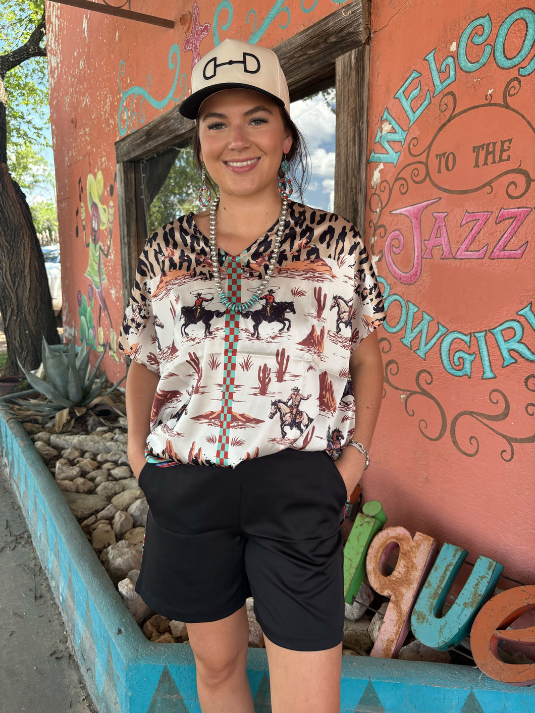 Tempe Rodeo Event Poncho Top