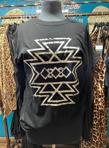 Ella Aztec Long Sleeve Tee