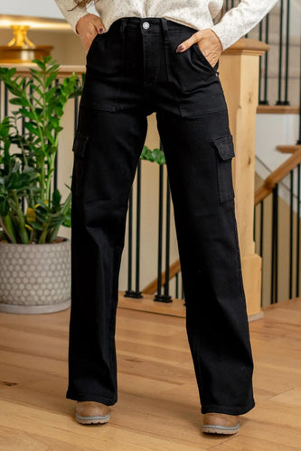 High Waist Wide Leg Judy Blue Cargo Pants