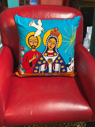 Nativity Embroidered Pillow