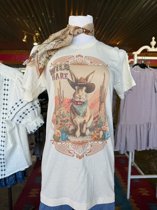 Rodeo Wild Hare Rhinestone Tee