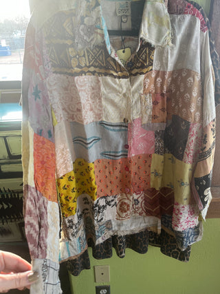 Patchwork Sunrise Top- Tea Stain by Jaded Gypsy