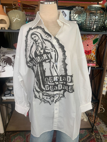 Lady Guadalupe Button Up