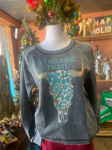 Turquoise Trail Crewneck Pullover