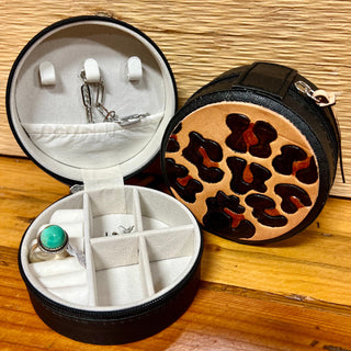 McIntire Saddlery Leopard Jewelry Case