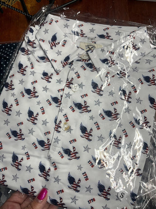 1776 Eagle Tomahawk Golf Button Up