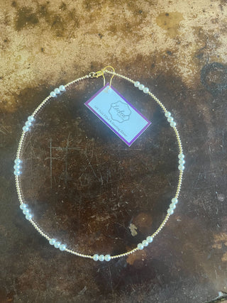 Glass Pearl Necklace | Gold Filled