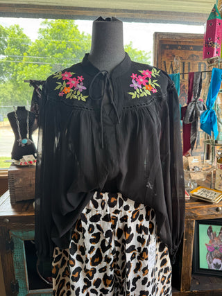 Ariana Sheer Blouse