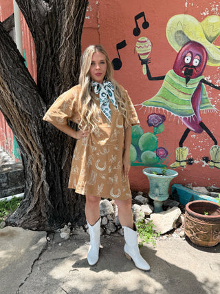Boots & Brim Taupe Shirt Dress