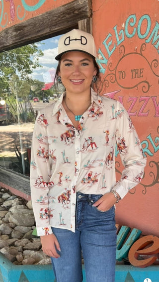 Cheyenne Rodeo Button Up