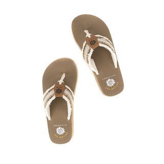 Ivory Nassau Flip Flops by Yellow Box