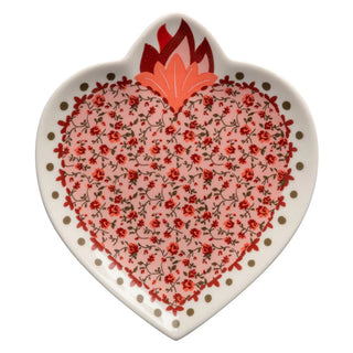 Calico Trinket Heart Tray