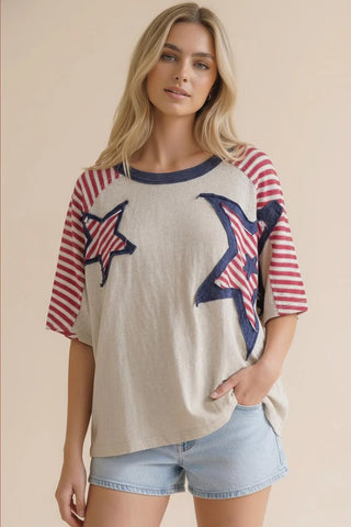 Liberty Star Patch Top