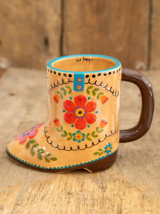 Live Happy Boot Coffee Mug