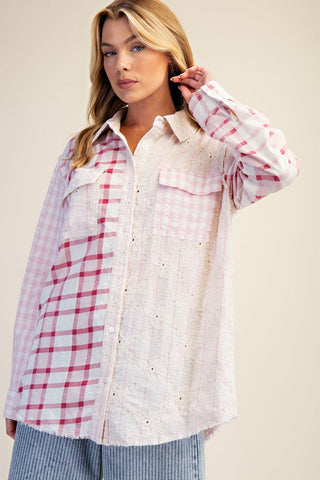 Lula in Blush Stardust Shirt by Easel