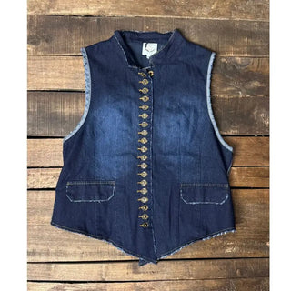 Dark Chambray Mesmerized Vest by Jaded Gypsy
