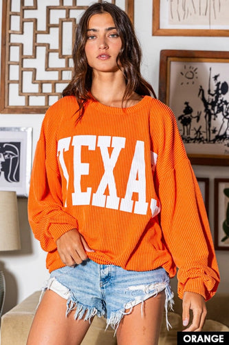 Texas Knit Sweater in Orange