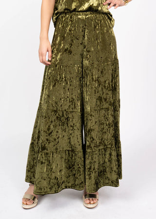 Mesa Olive Velvet Pants