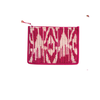Quilted Velvet Zip Pouch