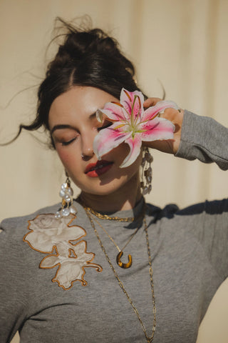 Everyday Rose Long Sleeve Top