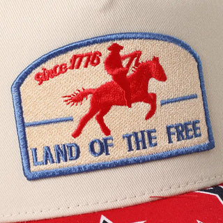 Red Land of the Free Trucker Hat