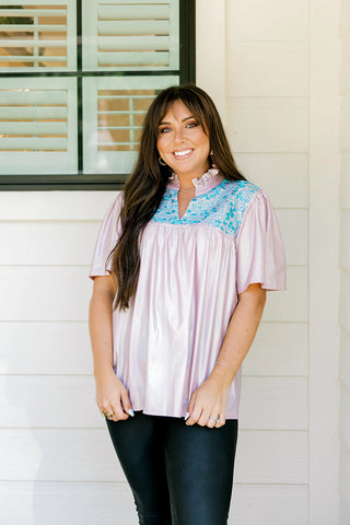 Pink Ree Top by Layerz Clothing
